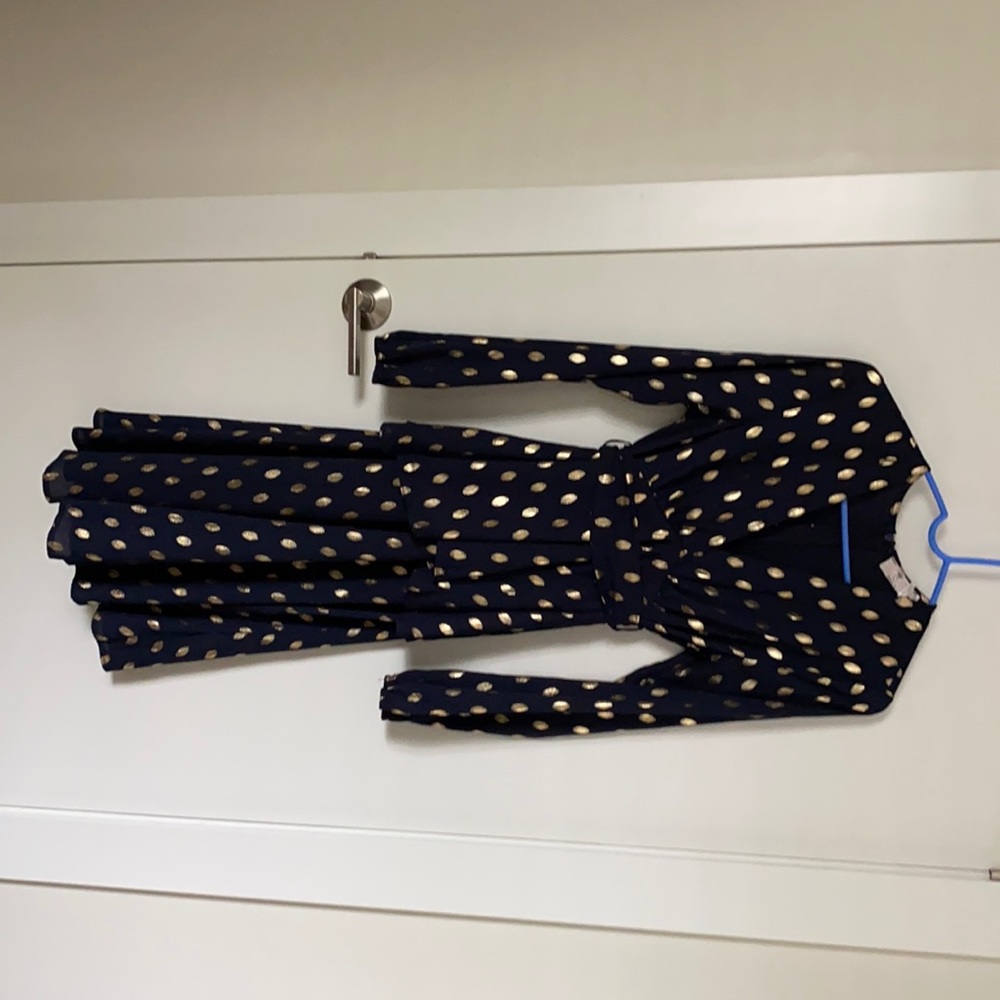 Queen Bee (from ASOS) navy maternity dress